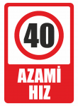 Azami Hız 40