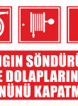 Yangın Söndürücü ve Dolapların Önünü Kapatma