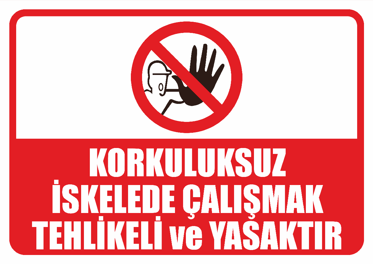 Korkuluksuz İskelede Çalışmak Tehlikeli ve Yasaktır